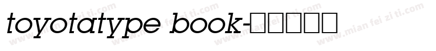 toyotatype book字体转换